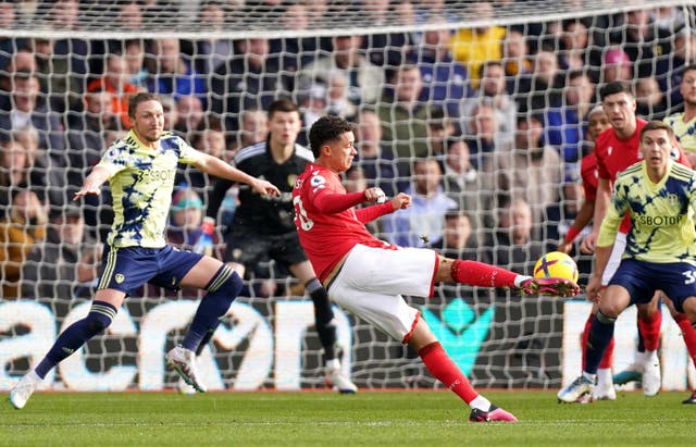 Brennan Johnson's winner for Nottingham Forest earlier this month in Marsch's last match in charge of Leeds was the first of his side's two shots on target