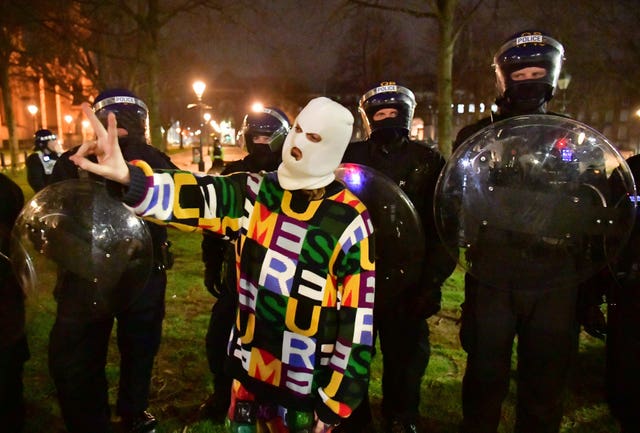 Mutual aid was requested from other police forces (Ben Birchall/PA)