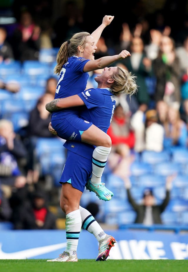 Chelsea's Erin Cuthbert and Millie Bright