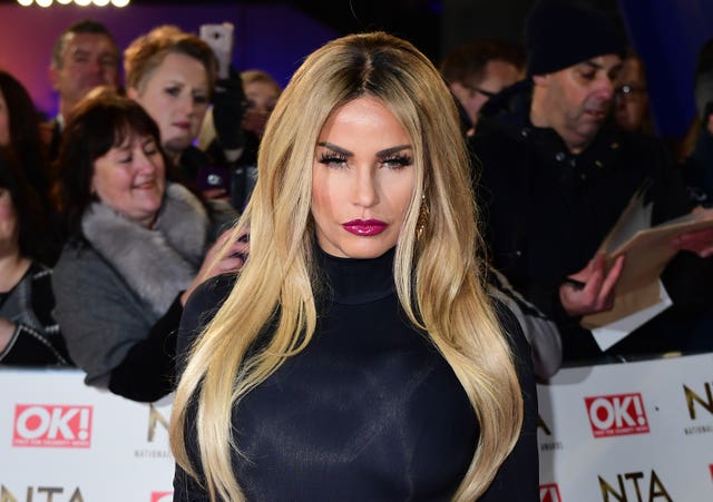 Katie Price at the National Television Awards 2017 – Arrivals – London