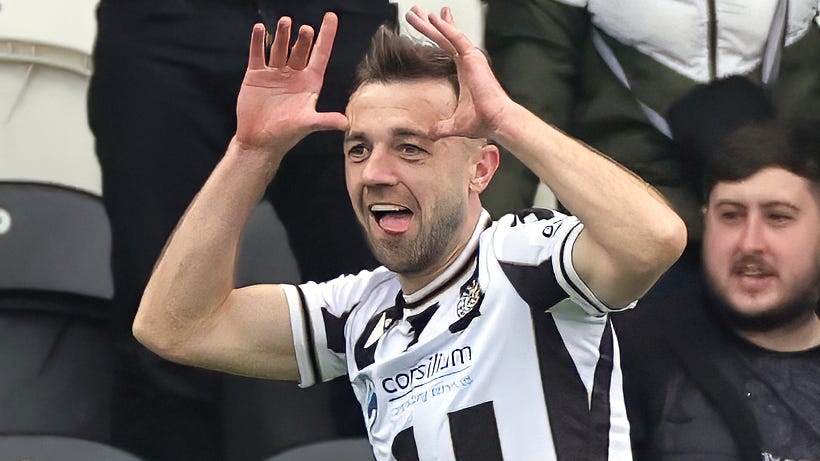 Conor McMenamin scored St Mirren’s second goal (Steve Welsh/PA)