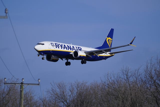 A Ryanair passenger plane 