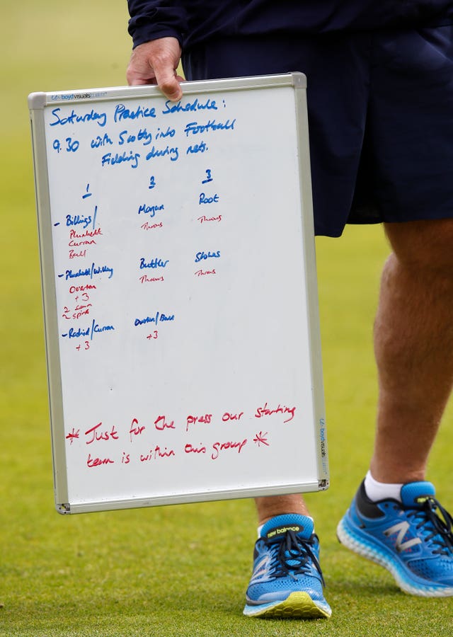 England's cricketers were able to have a laugh about their football counterparts