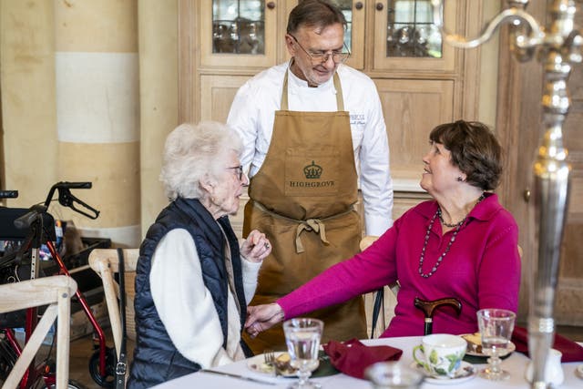 Chef Raymond Blanc attends a Winter Warmers session which he has curated a special menu for in the Orchard Room at Highgrove Gardens on the King’s estate in Tetbury, Gloucestershire