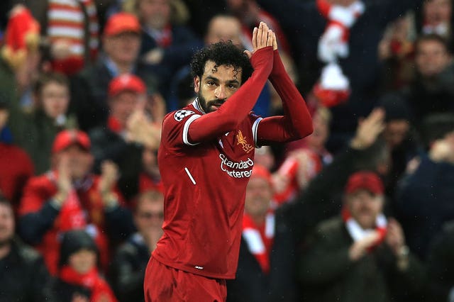 Liverpool forward Mohamed Salah has enjoyed an impressive campaign (Peter Byrne/PA Images)