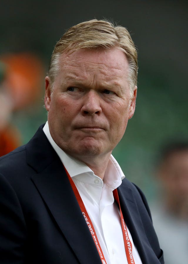 Oranje-manager Ronald Koeman heeft selectieproblemen achter de rug