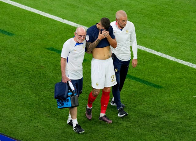 France lost Lucas Hernandez to injury