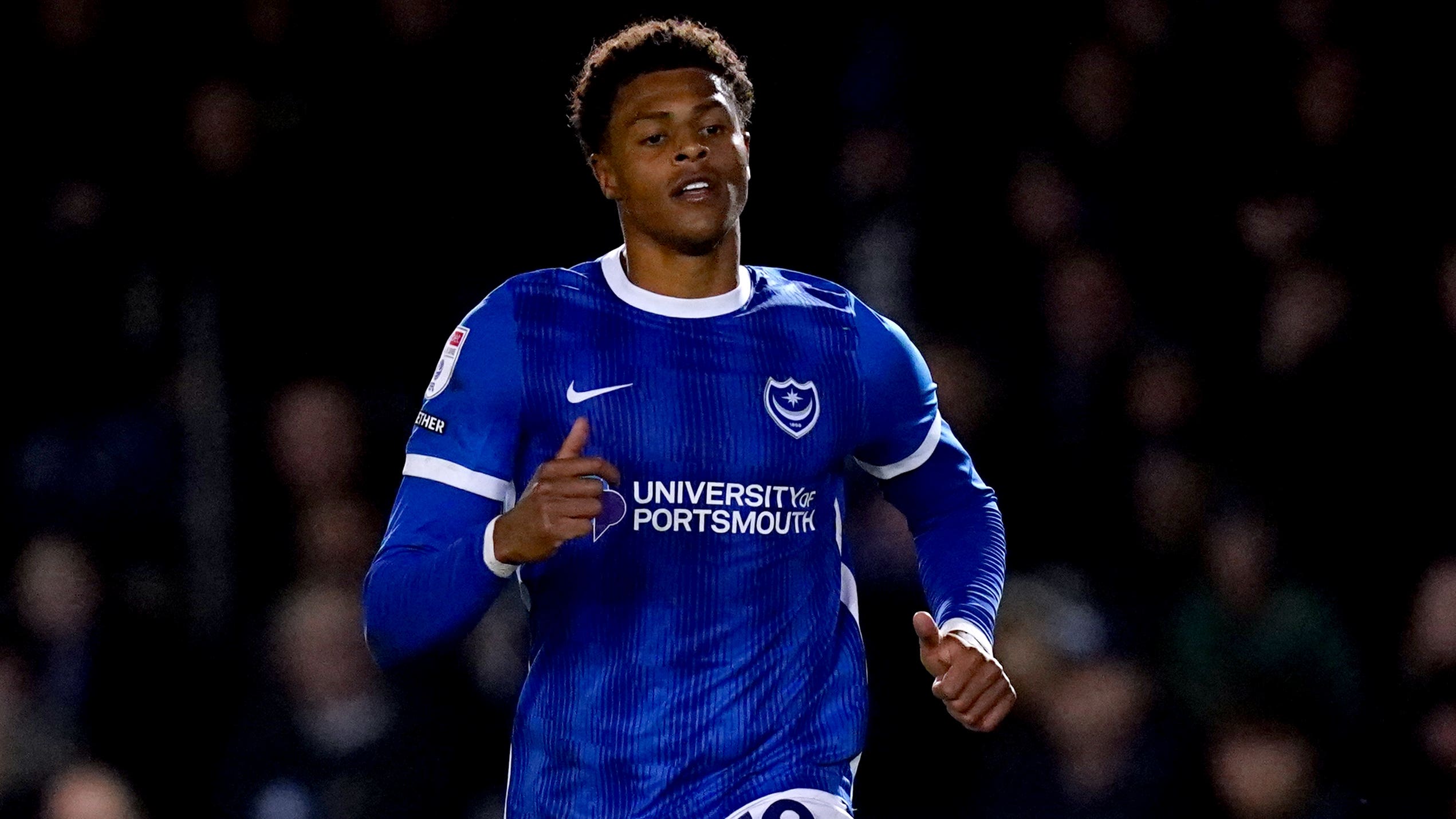 Kusini Yengi won it for Portsmouth (John Walton/PA)