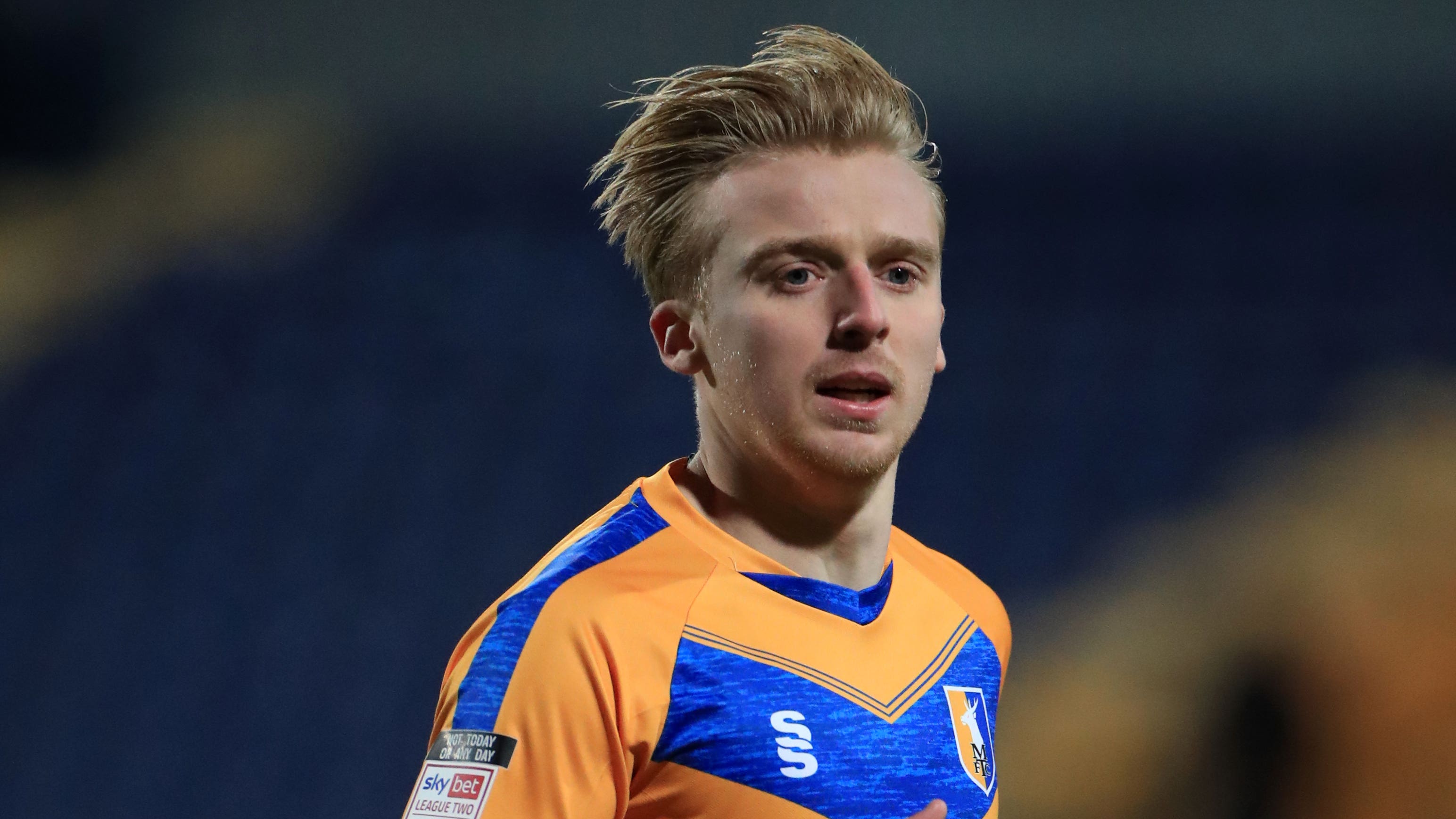 George Lapslie opened the scoring for Mansfield (Mike Egerton/PA).