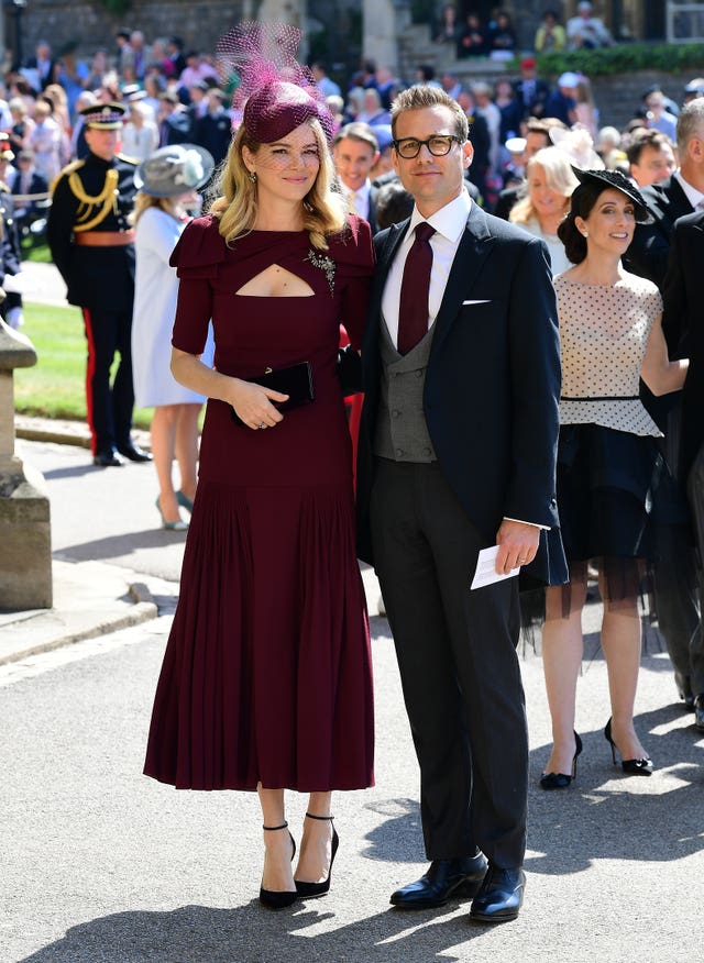 Gabriel Macht and his wife Jacinda Barrett (Toby Melville/PA)