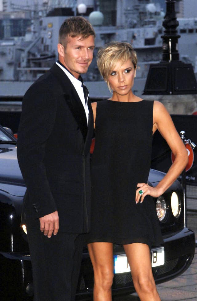 David & Victoria Beckham arrive for The Sport Industry Awards 2007 at Old Billingsgate in east London. 