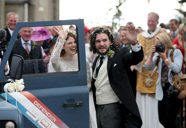 Kit Harington and Rose Leslie wedding