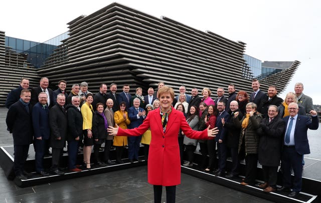 Nicola Sturgeon and her SNP MPs