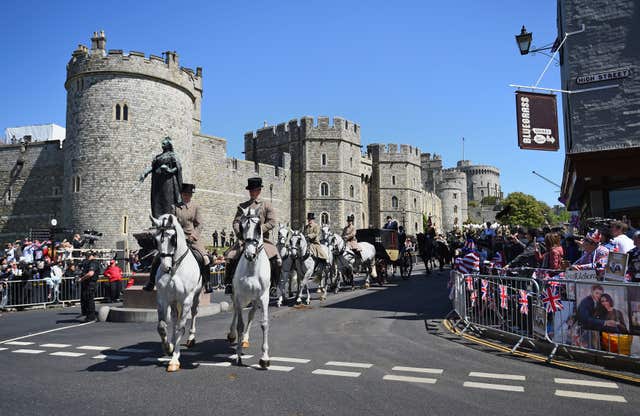 Rehearsals under way in Windsor (Kirsty O’Connor/PA)