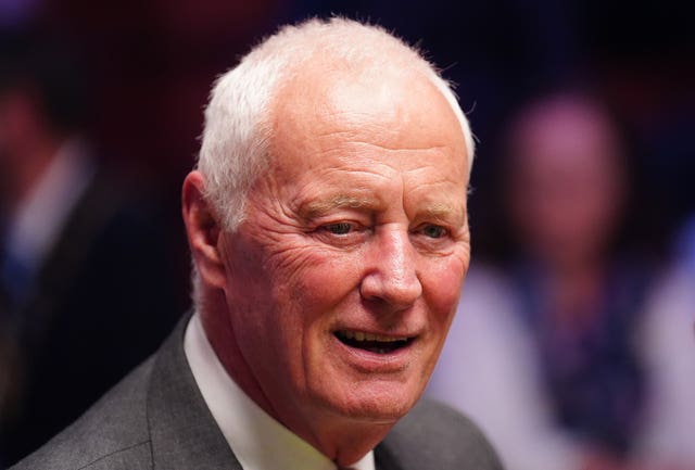 Barry Hearn during the final on day 17 of the 2024 World Snooker Championship at the Crucible 