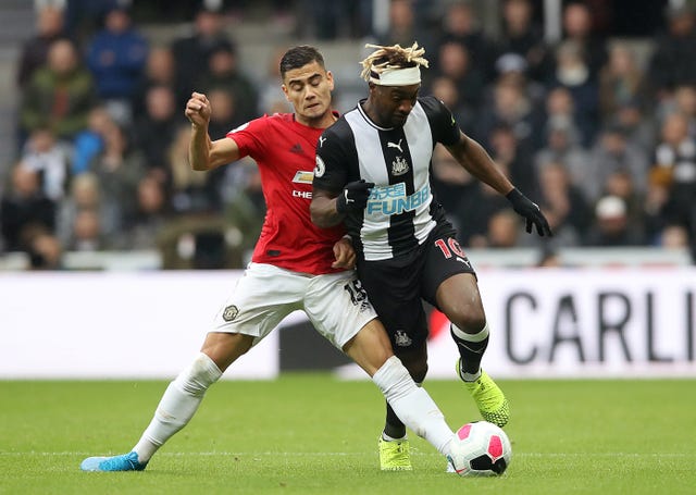 Andreas Pereira, left, has made eight appearances for United this season