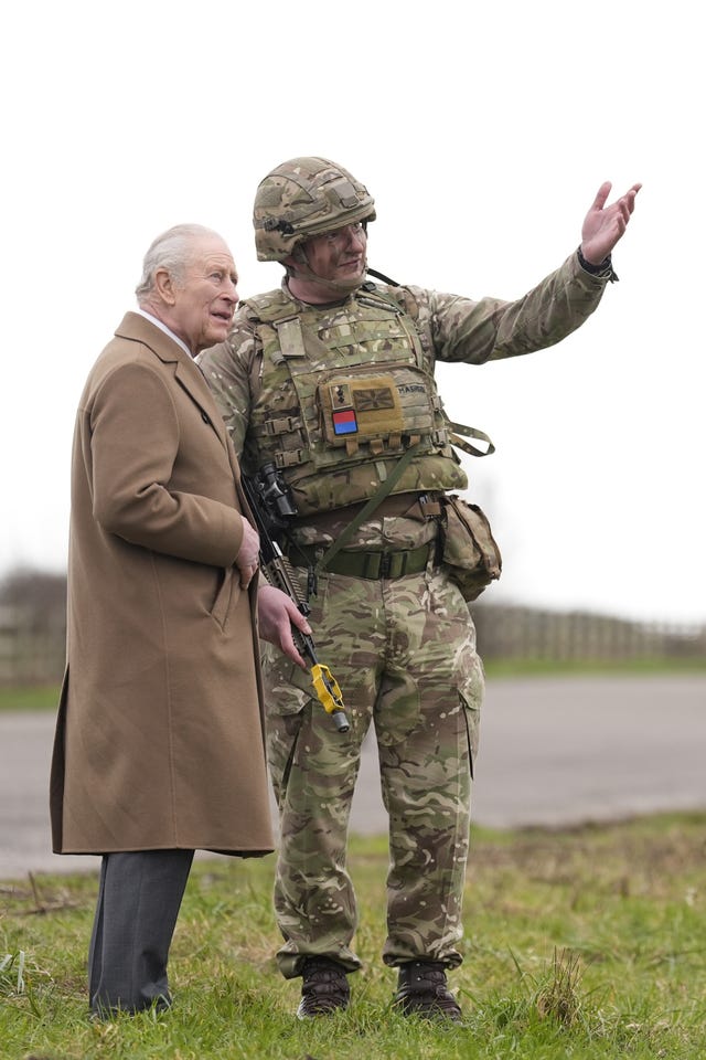 Royal visit to the Royal Regiment of Artillery