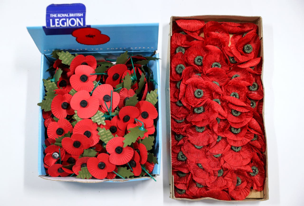 Box of poppies from early appeal discovered days before Armistice ...