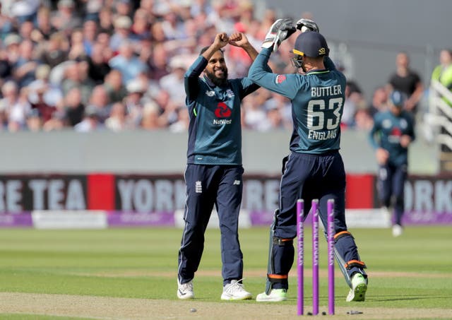 Adil Rashid, left, has become a key man in England's limited-overs sides