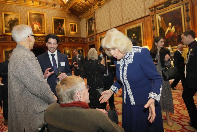 Camilla at Windsor Castle reception
