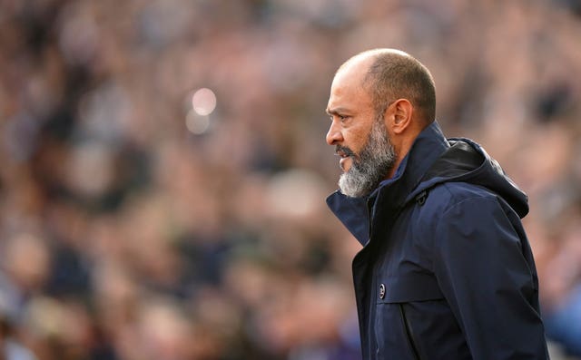 Nuno Espirito Santo was sacked by Tottenham on Monday (Tim Goode/PA).