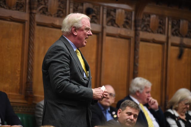 Father of the House Sir Edward Leigh speaking in Parliament 