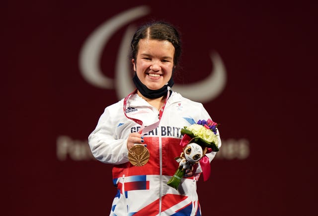 Olivia Broome won one of three bronze in powerlifting for Great Britain