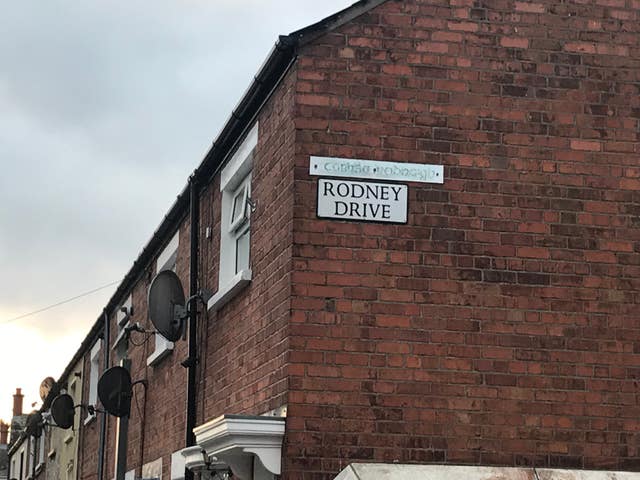 Rodney Drive in west Belfast (PA)