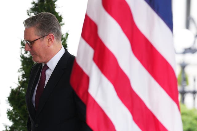 Prime Minister Sir Keir Starmer arriving at the White House 