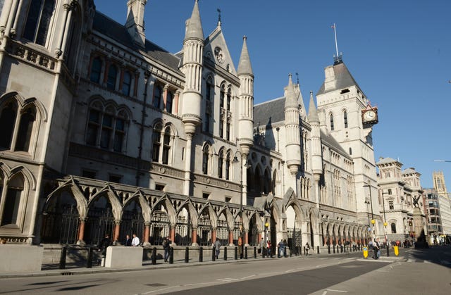 Royal Courts of Justice stock