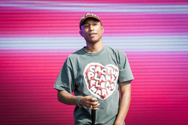 Pharrell Williams on stage