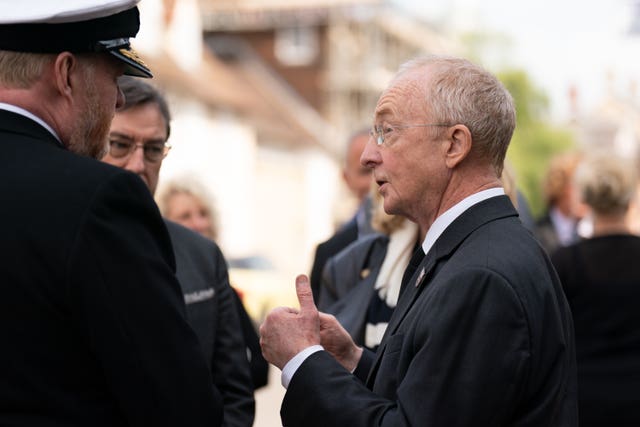 BBC reporter Nicholas Witchell was at the funeral