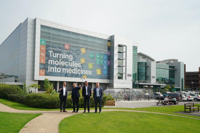 Labour leader Sir Keir Starmer visiting the AstraZeneca life sciences facility at the Macclesfield campus in Cheshire in 2023