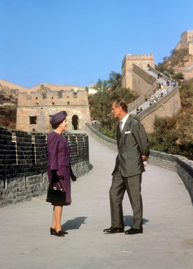 The royal couple in China