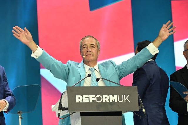 Reform UK leader Nigel Farage