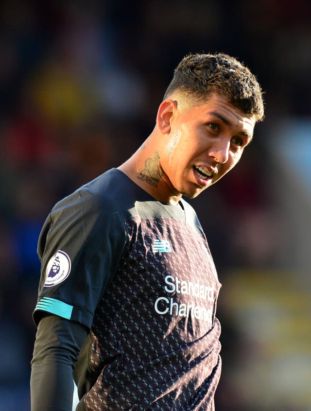 Roberto Firmino was on target during Liverpool's win at Burnley 