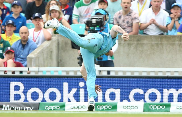 Ben Stokes' acrobatic grab was a highlight reel moment of the 2019 World Cup (Nigel French/PA)