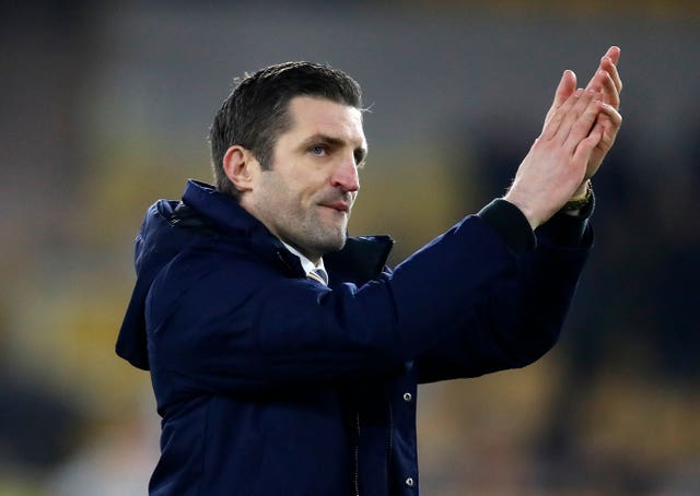 Sam Ricketts has seen his Shrewsbury side win two of their last four matches (Martin Rickett/PA).