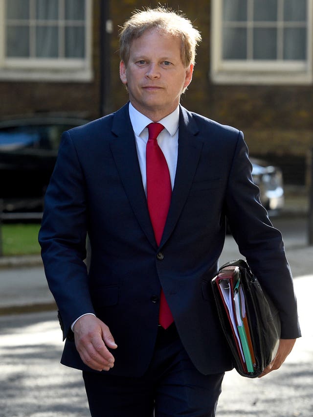 Transport Secretary Grant Shapps (Kirsty O'Connor/PA)
