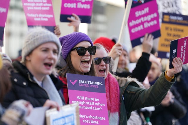 Nurses on strike