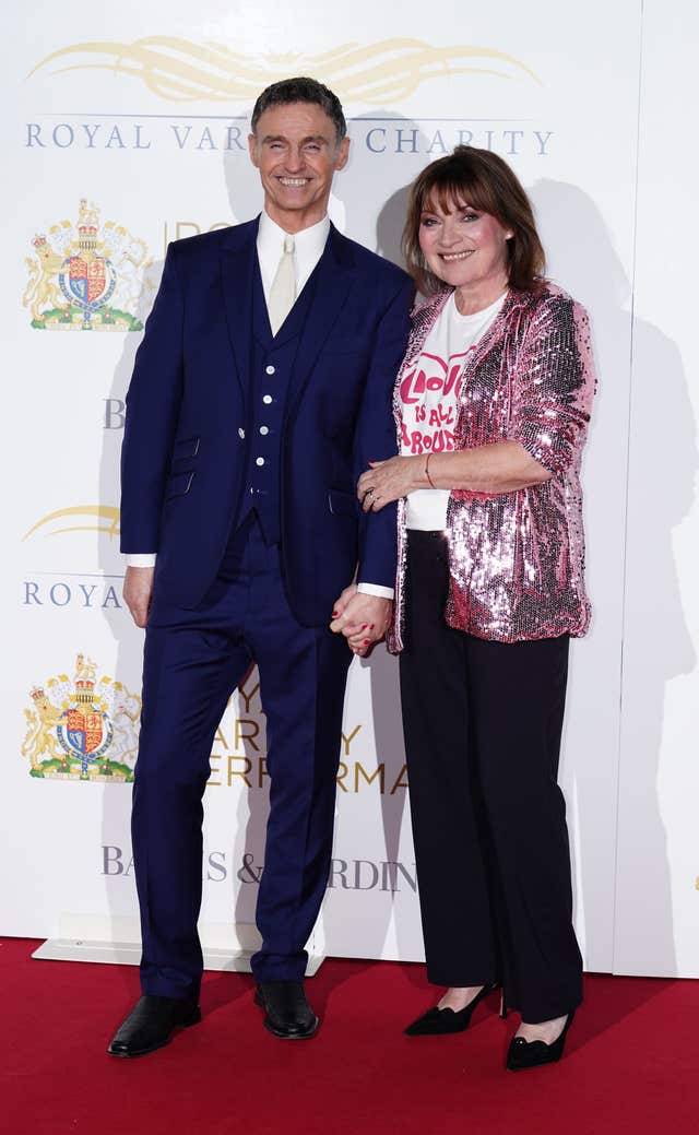 Marti Pellow and Lorraine Kelly arrive for the Royal Variety Performance at the Royal Albert Hall