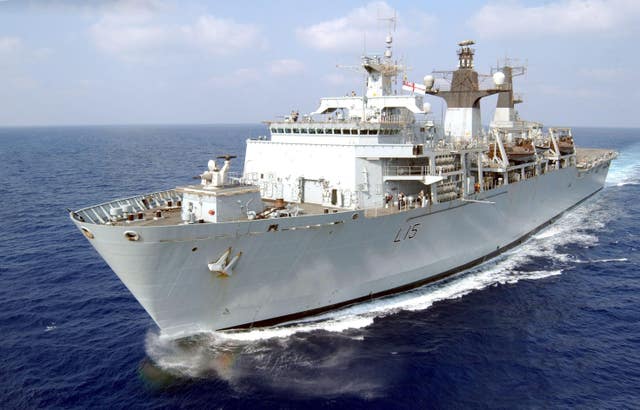 The stolen fuel was powering generators likely to have been used on HMS Bulwark (Dave Griffiths/MoD Crown copyright/PA)