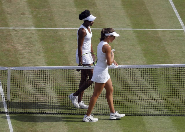 Venus Williams and Johanna Konta