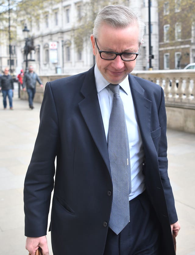 Environment Secretary Michael Gove arrives at the Cabinet Office 