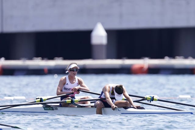 Emily Craig and Imogen Grant missed out on a medal by 0.01 seconds 