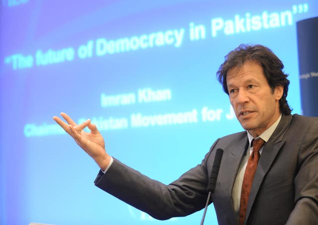 Former Pakistan PM Imran Khan.