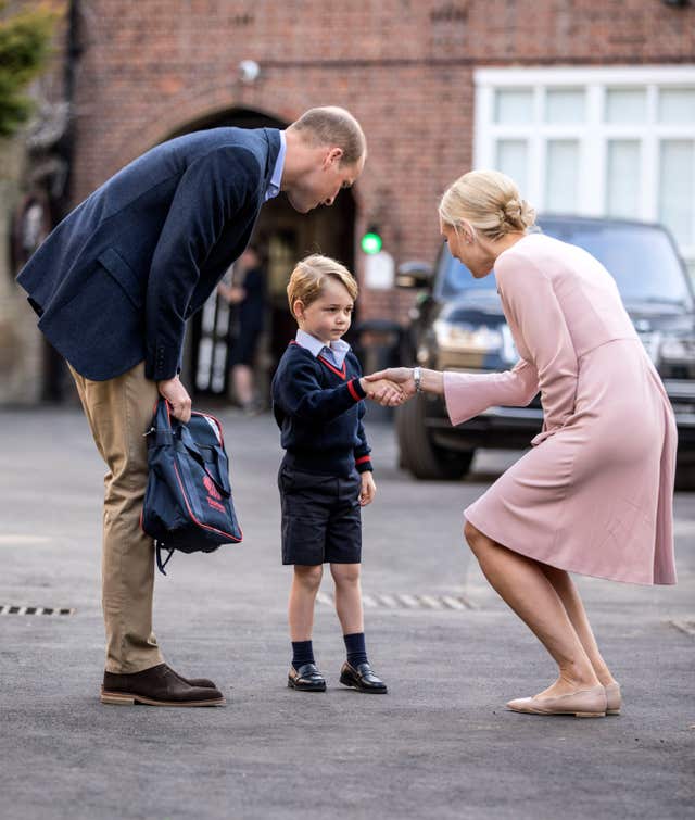 Prince George first day at school