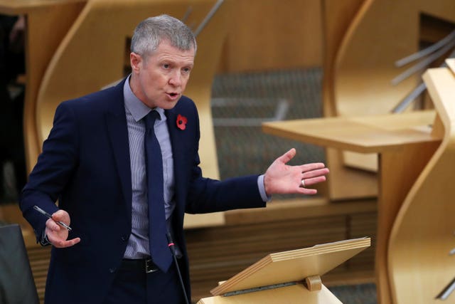 Willie Rennie in Holyrood