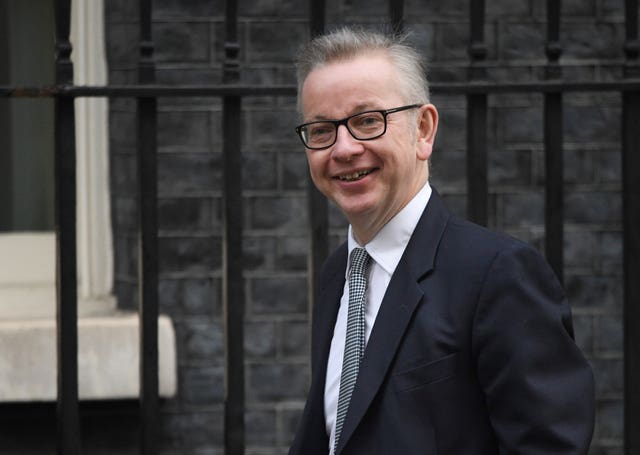 Mr Gove is joint third with Jeremy Hunt at 8-1 with Ladbrokes or 12-2 with William Hill (Stefan Rousseau/PA)