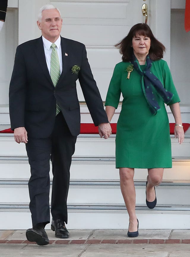 United States Vice President Mike Pence and his wife Karen 